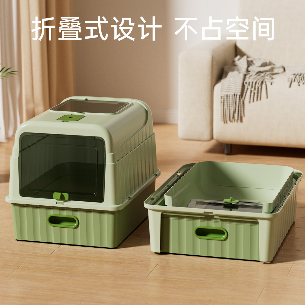 Extra Large Fully Enclosed Deodorizing Cat Litter Box With Ultraviolet Sterilization And Anti-Splash Features, Cat Toilet, Cat Pet Supplies Wholesale