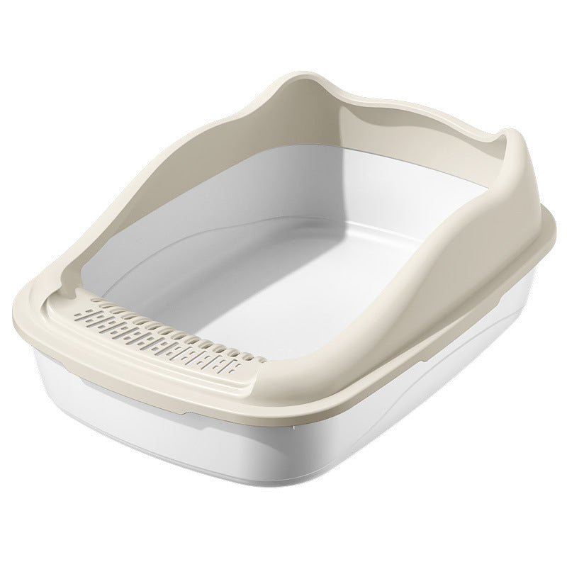 Cat Litter Box Extra Large Fully Semi-Enclosed Cat Litter Box Anti-Sand Extra Small Kitten Toilet Cat Supplies