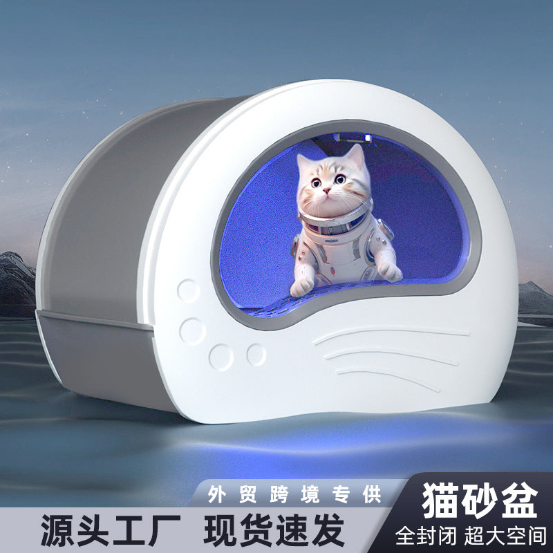 Luxurious Fully Enclosed Cat Litter Box, Splash-Proof, Odor-Removing, Drawer-Style, Direct Sales From Manufacturer, Anti-Odor