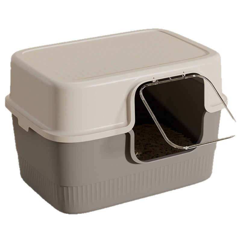 Extra-Large Cat Litter Box, Fully Enclosed, Splash-Proof Cat Toilet, Detachable Cat Litter Box, Large Pet Supplies, Source Factory
