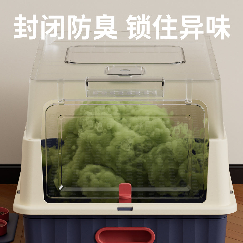 Extra-large Fully Enclosed Deodorizing Cat Litter Box, Drawer-type Sterilizing And Splash-proof Toilet, Pet Supplies Wholesale