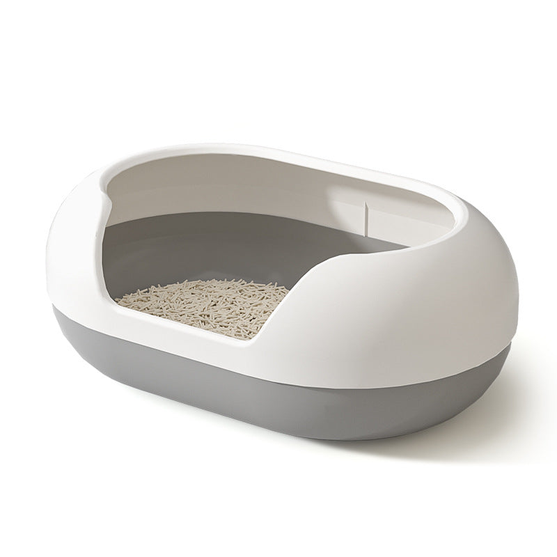 Extra Large Big Mac Cat Litter Box Anti-Splash Cat Toilet Kitten Bathtub Cat Litter Box Semi-Enclosed Capsule Upgraded Version
