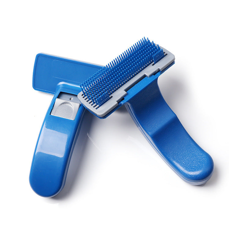Pet Hair Removal Supplies Dogs One-click Hair Removal Comb Clean Up Flea Grooming Brush Automatic Pet Hair Removal Comb