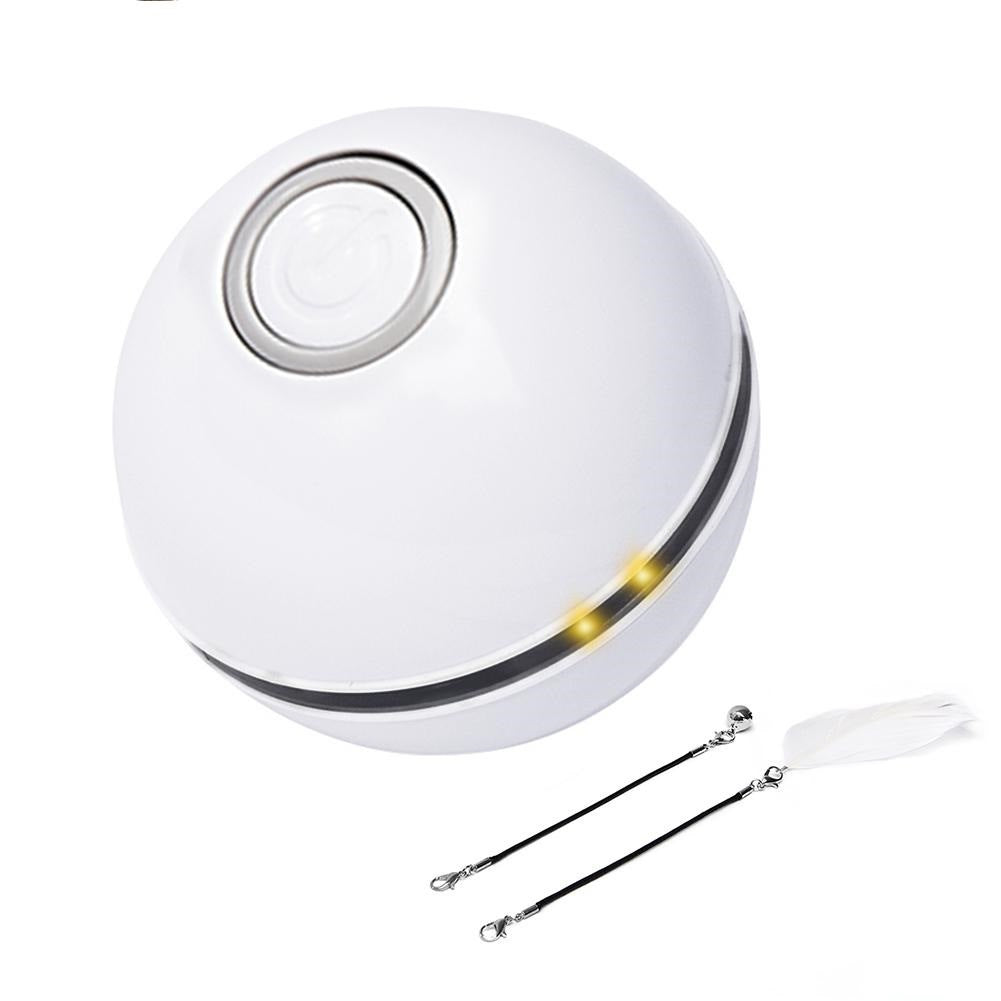 Pet Cat Toy LED Luminous Funny Cat Ball USB Charging Smart Funny Cat Toy Electric Rolling Ball Called The Ball