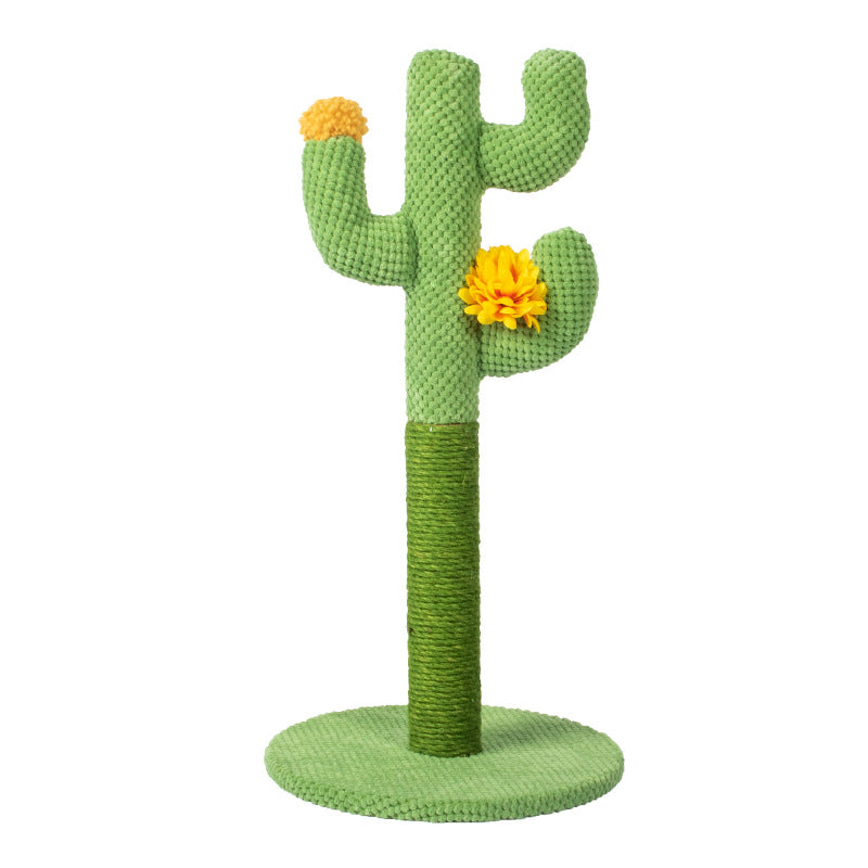 Cat Climbing Rack Cat Scratch Board Pet Sisal Cactus Tongtian Column Cat Scratch Column Integrated Cat Toy Supplies Wholesale