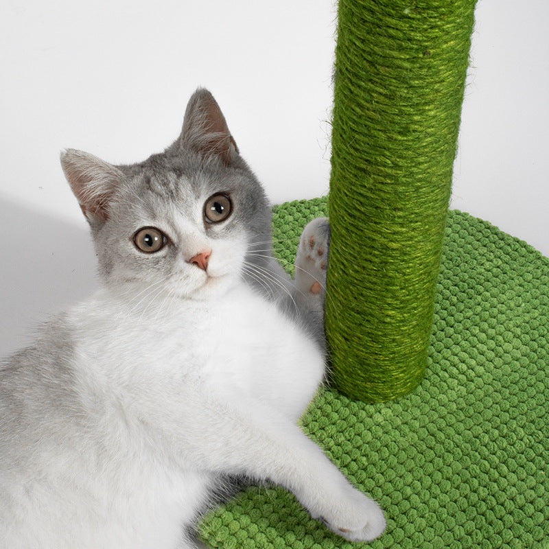 Cat Climbing Rack Cat Scratch Board Pet Sisal Cactus Tongtian Column Cat Scratch Column Integrated Cat Toy Supplies Wholesale