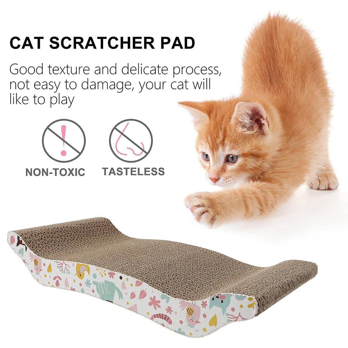 Cat Scratch Board Scratching Post Toys Gym Cardboard Sisal Pet Scratcher Mat