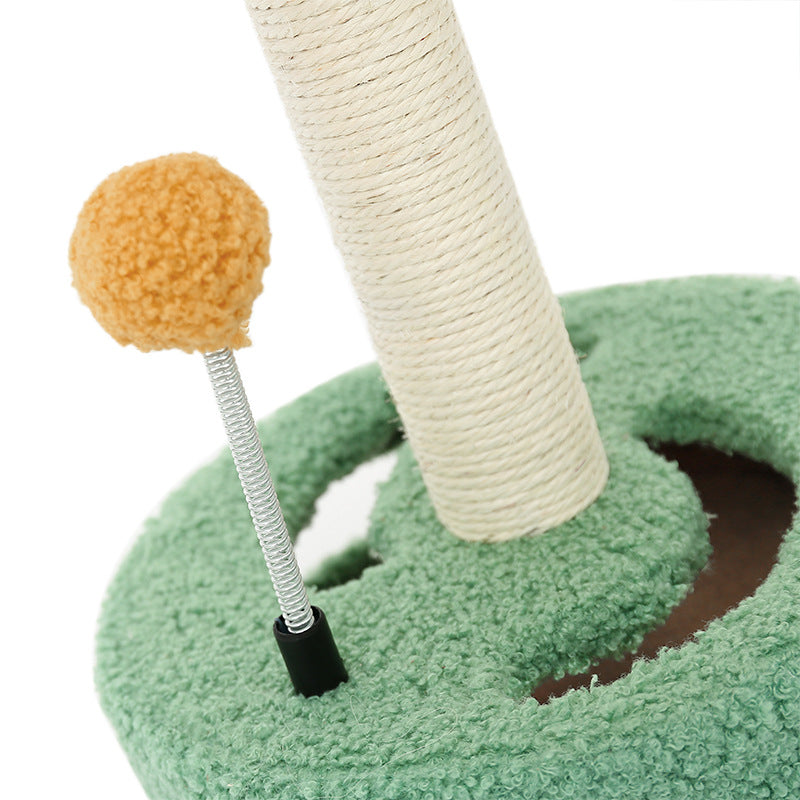 Cat Climbing Frame, Cat Scratching Post, Sisal Wear-Resistant Kitten Toy, Multifunctional Cat Entertainment Stand, Small Apartment Jumping Platform, Claw Sharpening Entertainment
