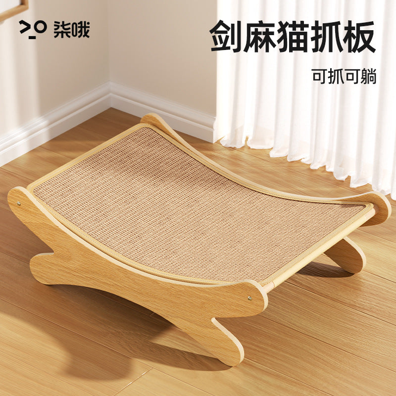 Sisal Cat Scratching Board, Cat Nest, Integrated Super Large Cat Bed, Scratch-Resistant, Wear-Resistant, Non-Shedding Cat Toy, Recliner, Cat Claw Board