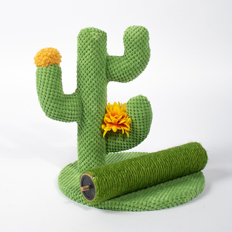 Cat Climbing Rack Cat Scratch Board Pet Sisal Cactus Tongtian Column Cat Scratch Column Integrated Cat Toy Supplies Wholesale