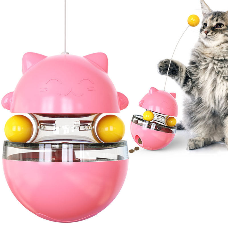 Pet Supplies Factory Wholesale Company New Explosive Amazon Feeder Cat Funny Cat Stick Toy Turntable Ball
