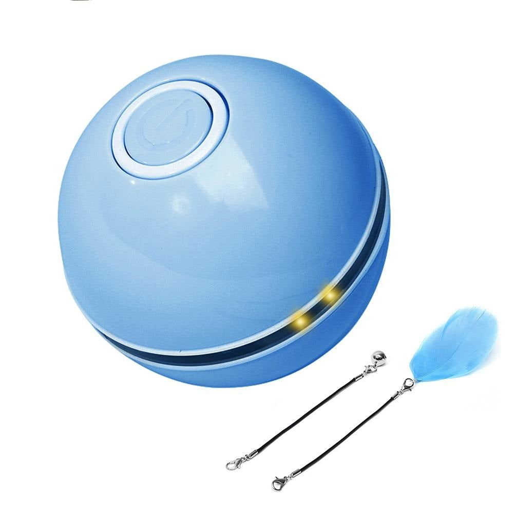 Pet Cat Toy LED Luminous Funny Cat Ball USB Charging Smart Funny Cat Toy Electric Rolling Ball Called The Ball