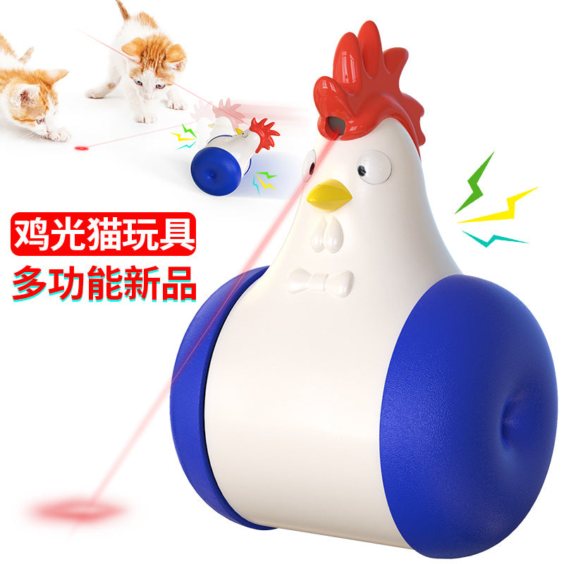 Shrimp Skin Chicken Light Cat Infrared Laser Funny Cat Sound Electric Cat Toy Tumbler
