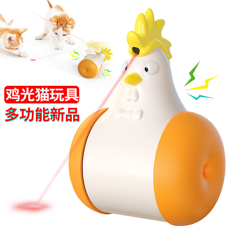 Shrimp Skin Chicken Light Cat Infrared Laser Funny Cat Sound Electric Cat Toy Tumbler