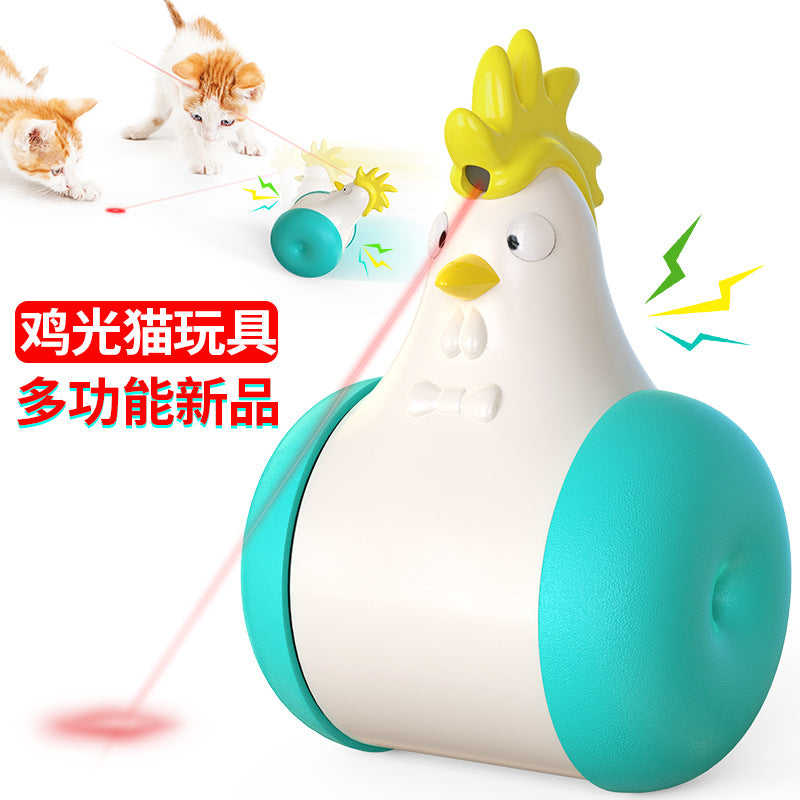 Shrimp Skin Chicken Light Cat Infrared Laser Funny Cat Sound Electric Cat Toy Tumbler
