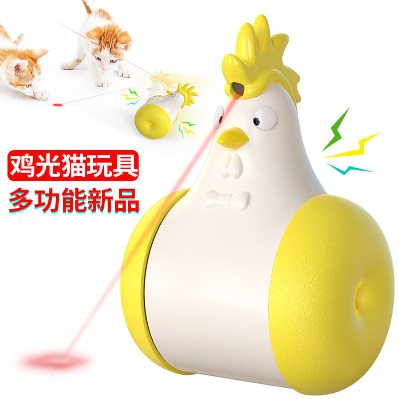Shrimp Skin Chicken Light Cat Infrared Laser Funny Cat Sound Electric Cat Toy Tumbler