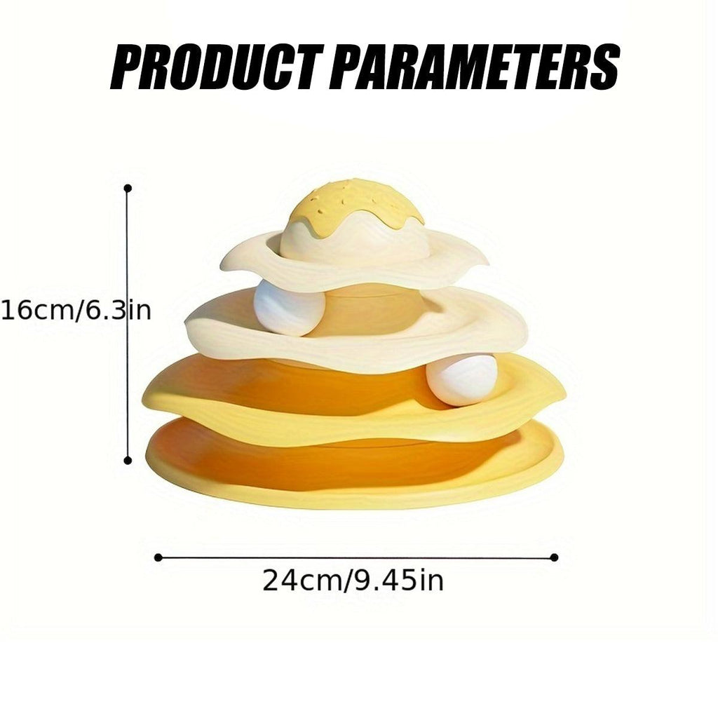 Funny Cat Toy Pet Toys Plastic Tower Interactive Track Ball Playing Game 3 Level