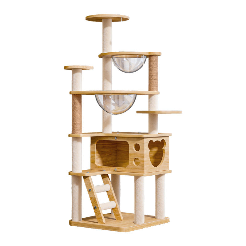 Cat Climbing Frame, Cat Nest, Cat Tree, Integrated Cat Shelf, Large Scratching Post, Sky Column, Jumping Platform, Space Capsule, Cat Supplies