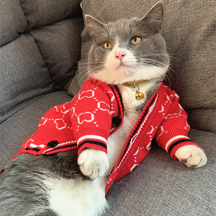 Pet Clothes Cat Sterilization Clothing Dog Koji Fa Dou Schnery Clothes Teddy Sweater Autumn Winter