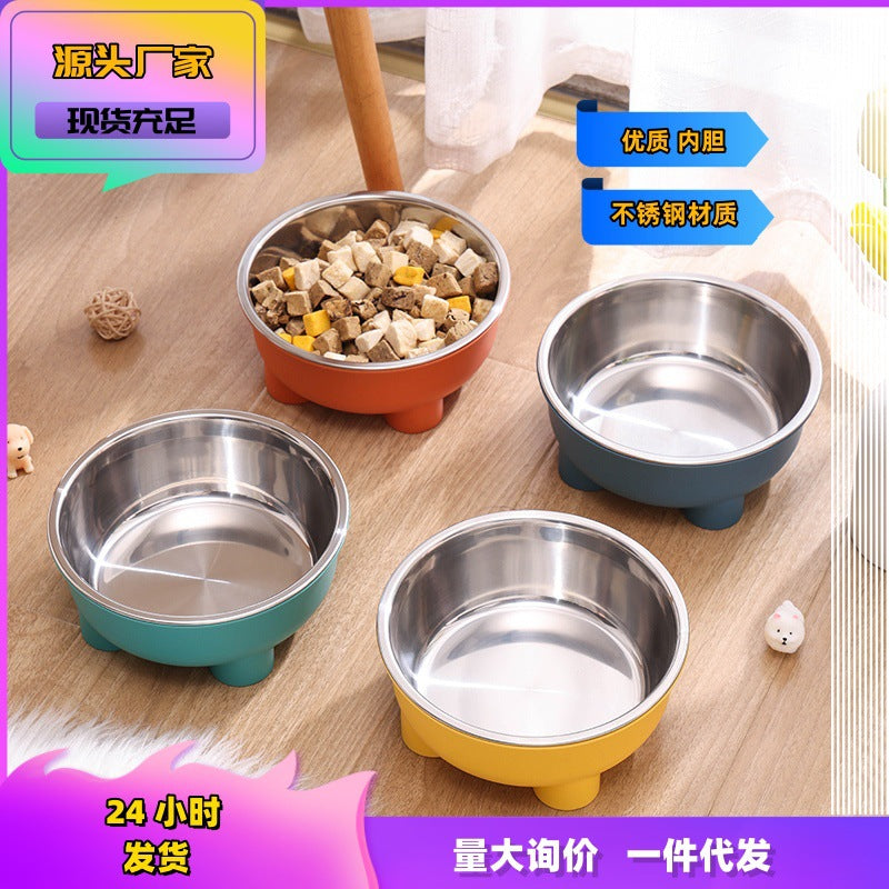 Daily Necessities Pet Bowl Dog Bowl Cat Bowl Pet Dog Basin Easy Cleaning Pet Supplies
