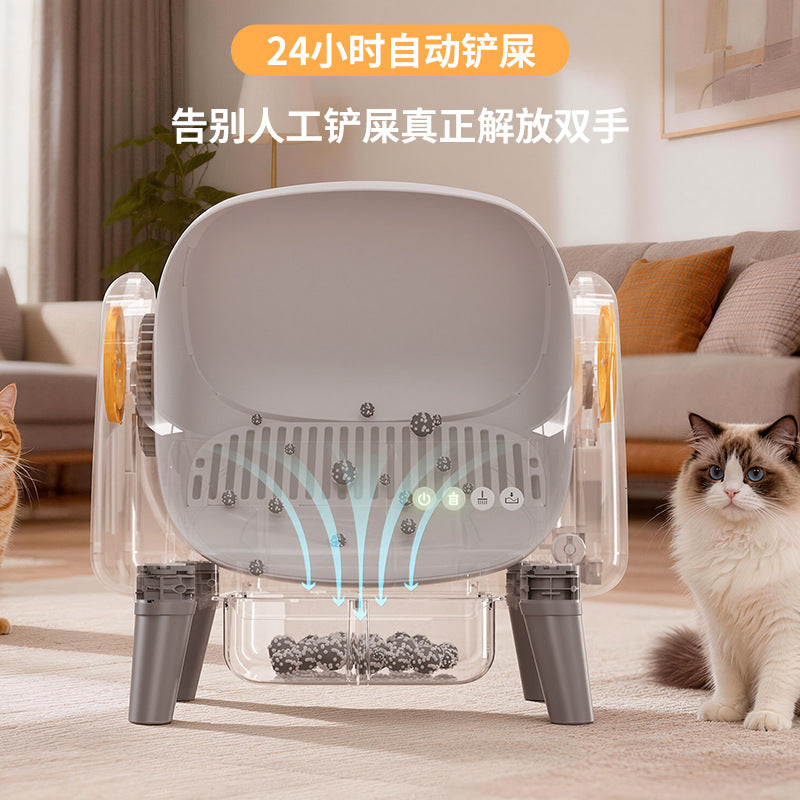 Source Manufacturer Fully Automatic Cat Litter Box Smart Self-Cleaning Cat Litter Box Electric Cat Toilet Wholesale And Dropshipping In Stock