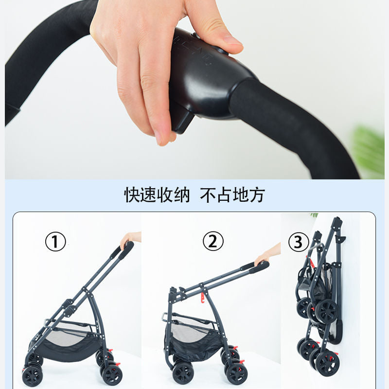 New Pet Car Lightweight Foldable Puppy Car Special Dog Walking Baby Medium Small Dog Cat Outing Supplies