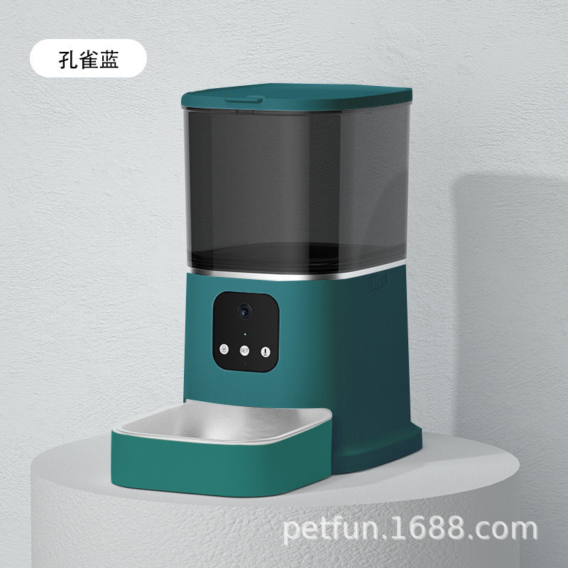 Dog food dispenser bowl for automatic pet feeder