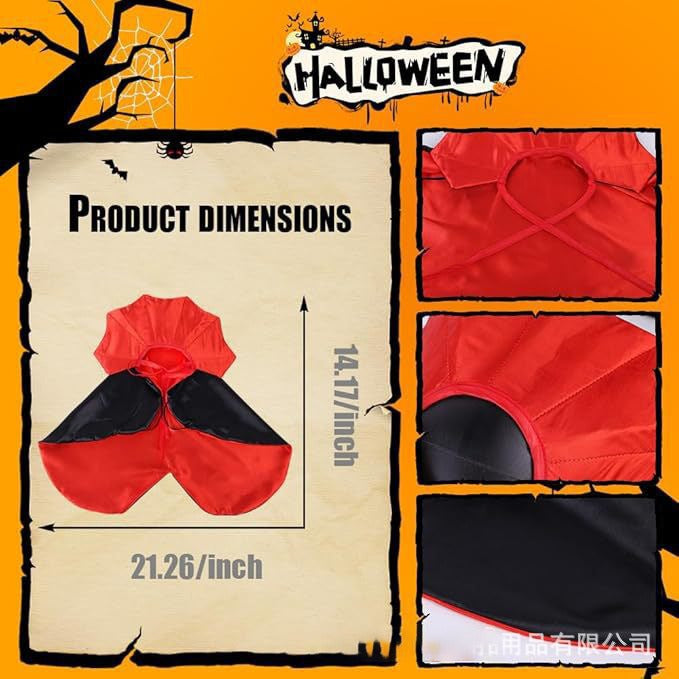 Hit Halloween Funny Cat Dog Atmosphere Magic Witch Cloak Vampire Cat Dog Clothing Cloak
