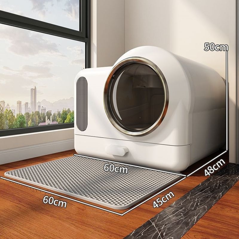 Smart litter box with fresh air ventilation for odor control