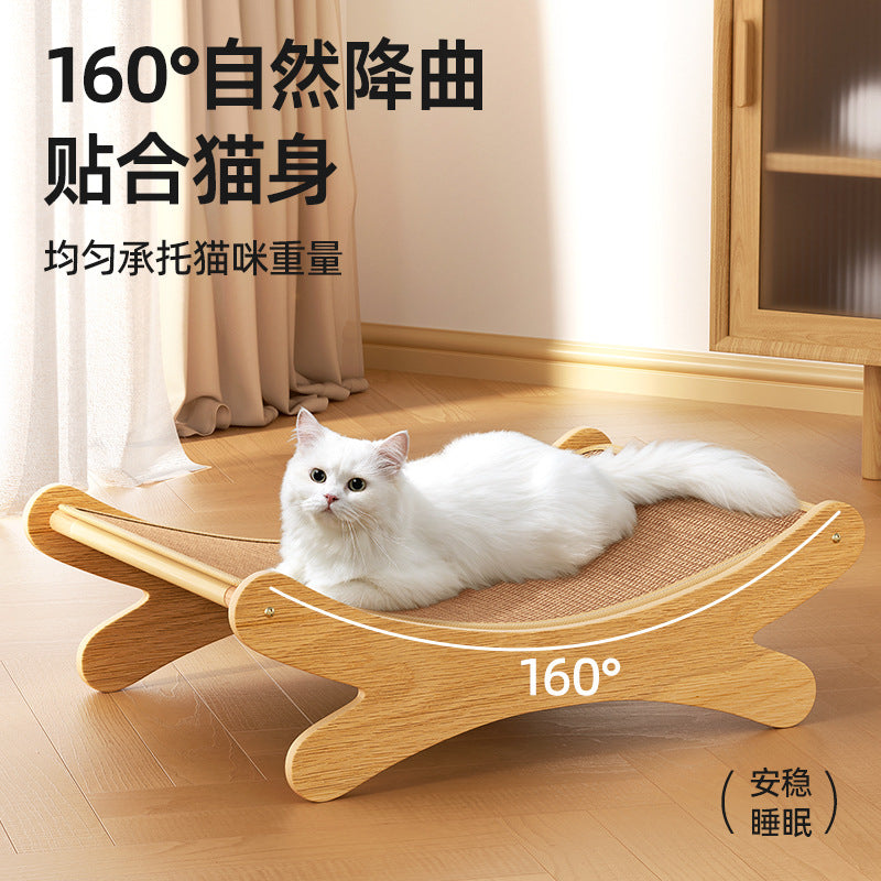 Sisal Cat Scratching Board, Cat Nest, Integrated Super Large Cat Bed, Scratch-Resistant, Wear-Resistant, Non-Shedding Cat Toy, Recliner, Cat Claw Board