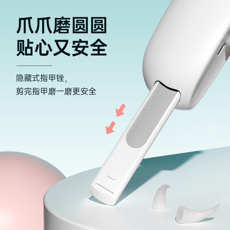 Pet Nail Clippers Cat Nail Clipper Dog Nail Clipper Nail Grinder Lamp Anti-Blood Nail Clipper Set