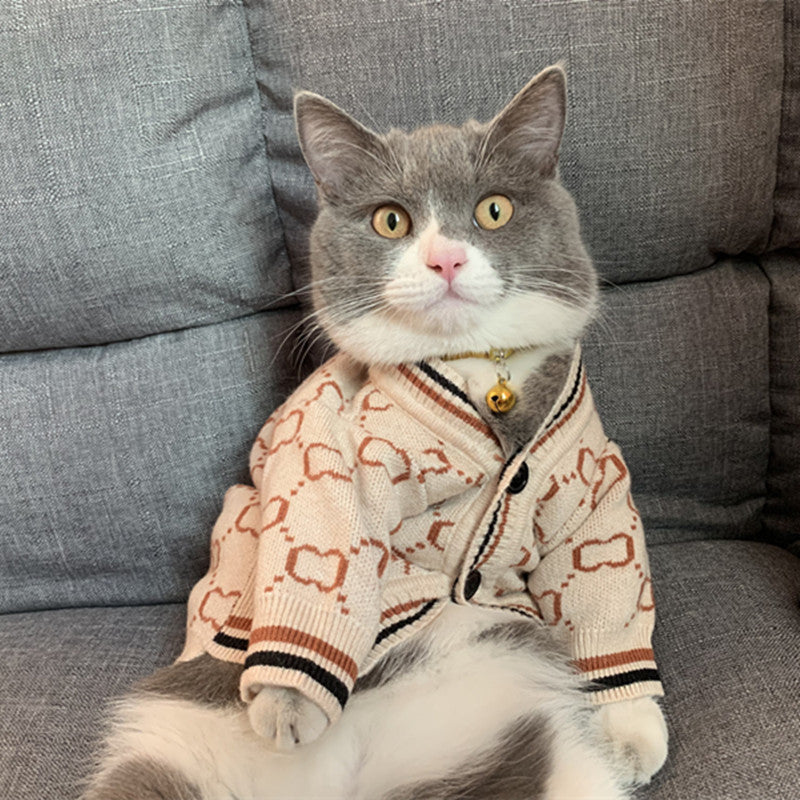 Pet Clothes Cat Sterilization Clothing Dog Koji Fa Dou Schnery Clothes Teddy Sweater Autumn Winter