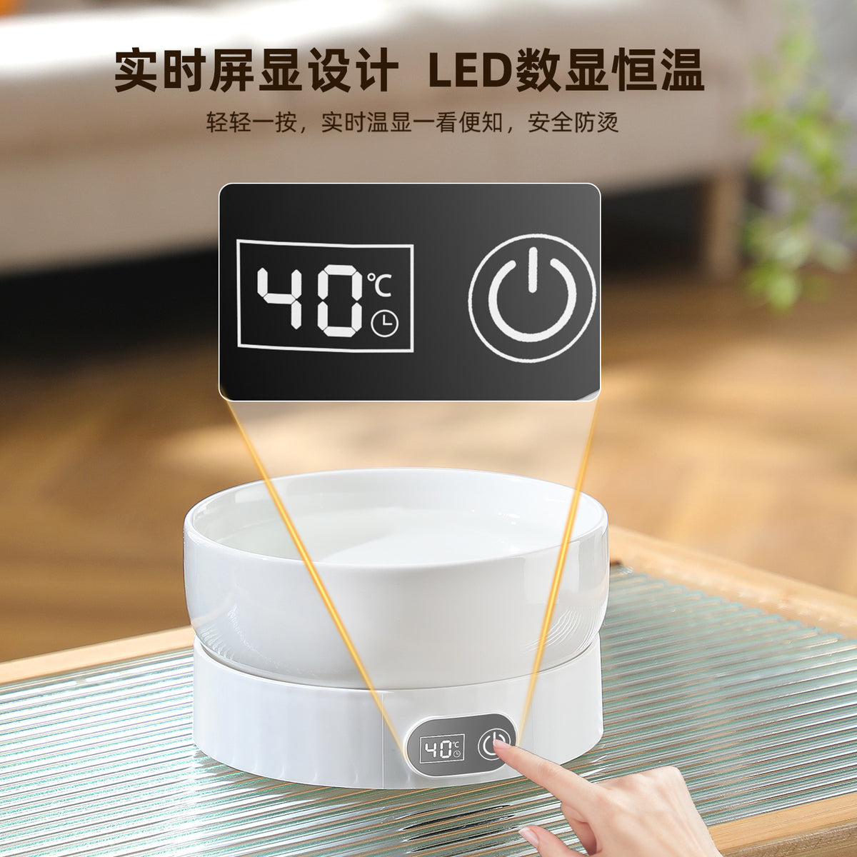Constant Temperature Cat Water Dispenser Pet Heated Water Bowl Yogurt Machine Drinking Water Constant Temperature Water Bowl Heated Cat Bowl Dog Water Dispenser