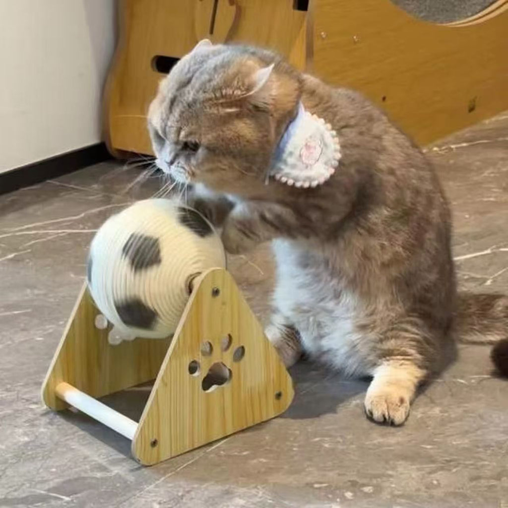 Free Shipping Cat Scratching Ball Sisal Cat Scratching Board Durable Non-Shedding Self-Entertainment Claw Sharpening Rolling Ball Cat Climbing Frame Cat Toy Supplies