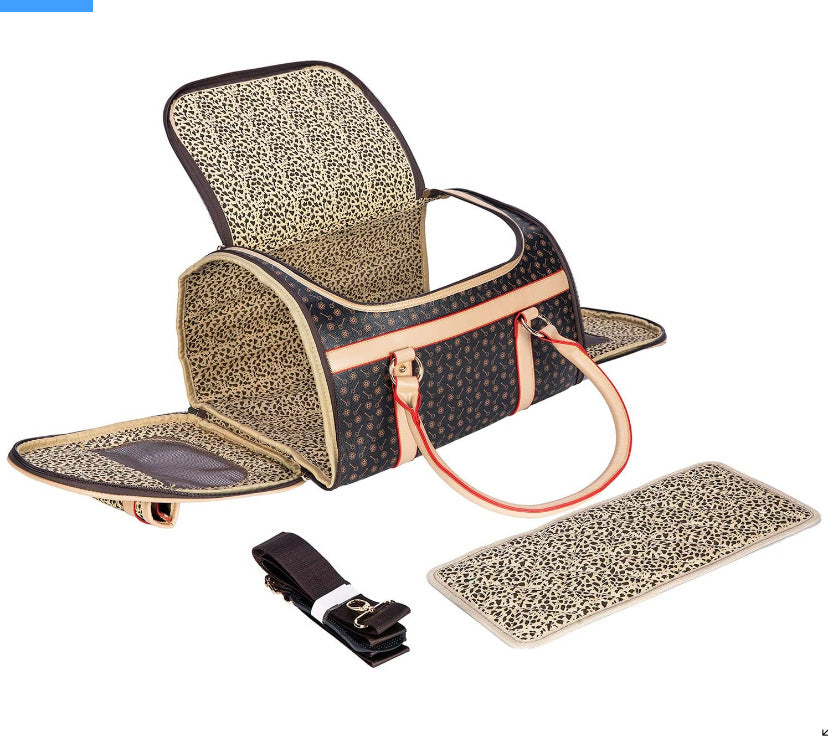 Pet Bag Car Cat Bag Dog Bag Multifunctional Shoulder Pet Bag Dog Bag Folding Breathable Bag Suitcase Backpack