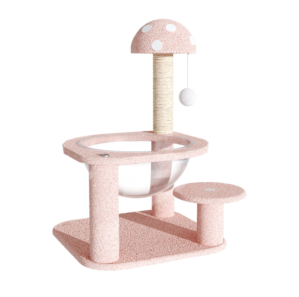 Handmade Flannel Cat Climbing Rack Small Sisal Cat Scratch Column Space Capsule Cat Nest Simple Cat Jumping Platform Cat Toy Cat Scratch Board