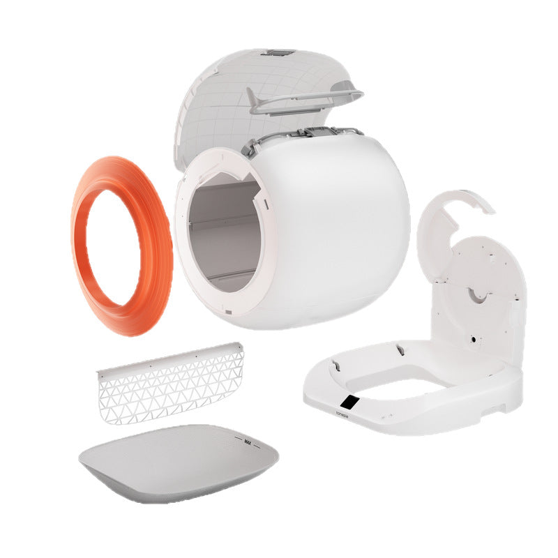 Smart Cat Litter Box, Extra Large Fully Enclosed Anti-Splash Fully Automatic Cleaning, Deodorizing And Anti-Splash Electric Cat Toilet