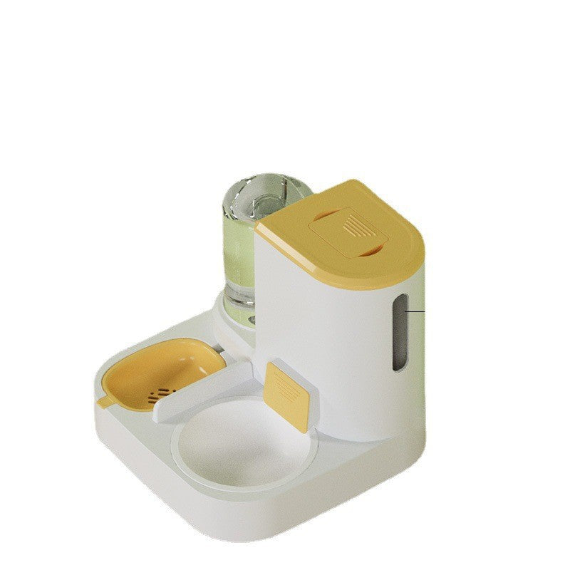 Pet Automatic Drinking Water Feeder Integrated Large Capacity Wet And Dry Separation Ceramic Bowl Stainless Steel Bowl Cat Bowl Dog Bowl