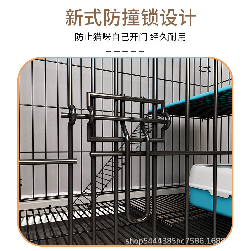 Cat Cage Home Indoor Super Large Free Space With Toilet Integrated Foldable Convenient Out Two Or Three Layers Cat Villa