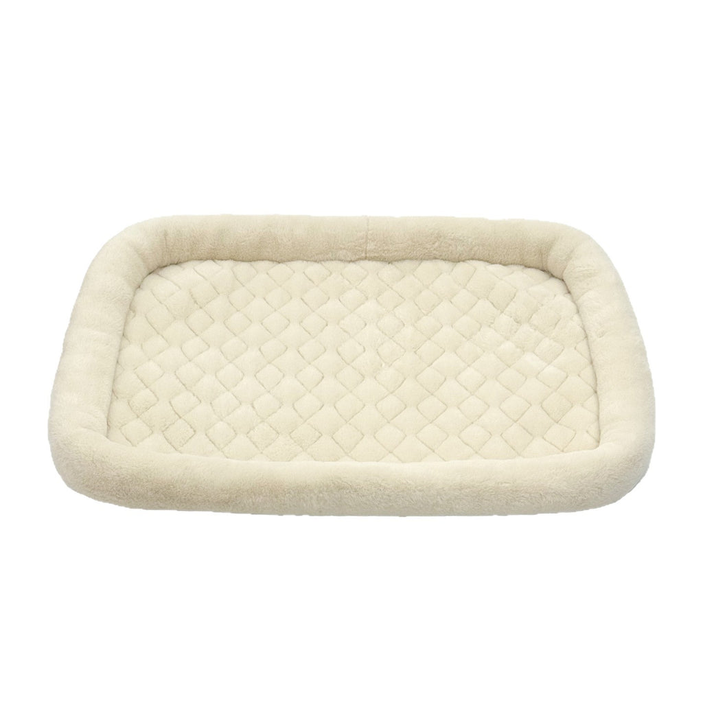 Imitation Rabbit Fur Cat Bed Winter Cat Sleeping Pad Quilted Bottom Machine Washable Cat Mat Plush Cat Bed Winter Warm Cat Bed