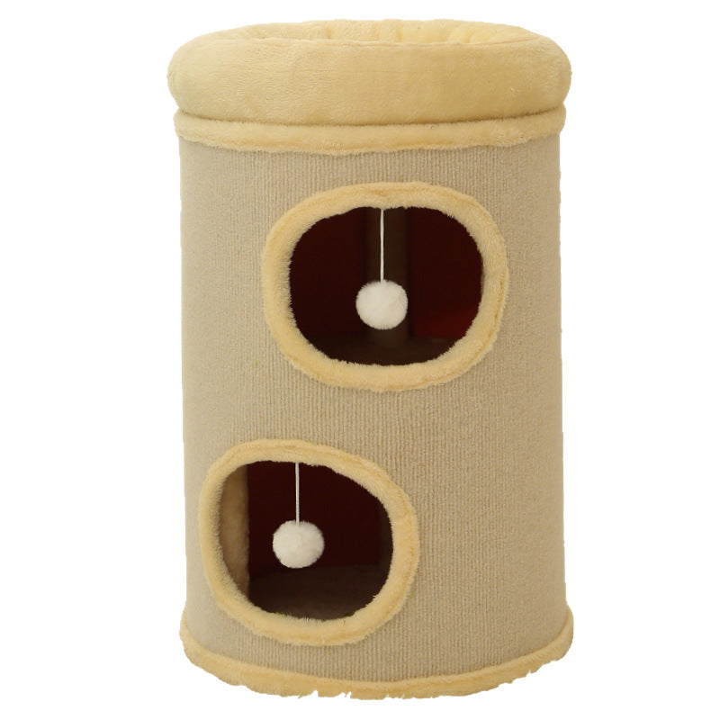 Cat Nest Bucket Sisal Bucket Cat Climbing Frame Cat Nest Winter Warmth Multi-Cat Family Cat House Cat Scratching Post House Cat Scratching Board