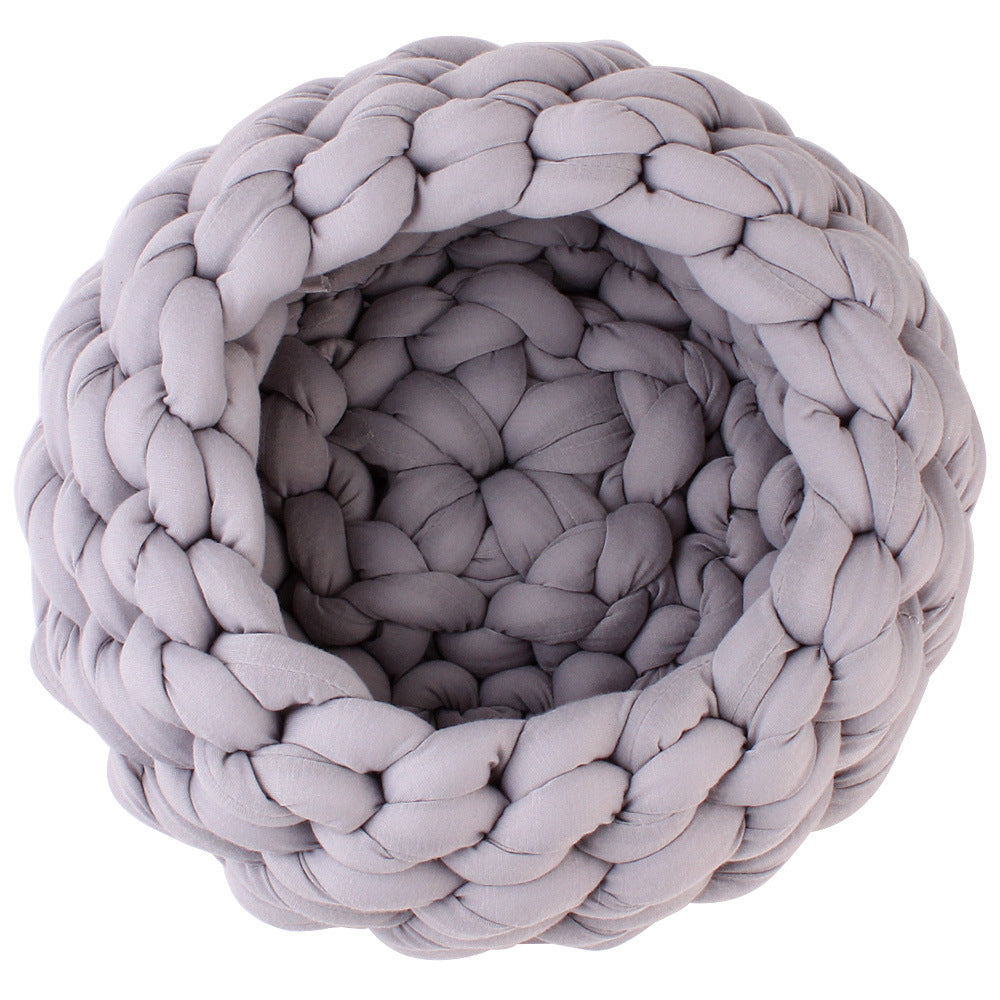 Knitting Nest Machine Washable Coarse Wool Pet Nest Filling Yarn Knitting Pet Nest